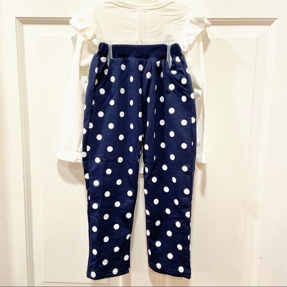 NWT MINNIE MOUSE OUTFIT NAVY AND WHITE PANTS SET - Picture 10 of 14